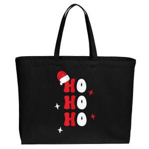 Ho Ho Ho Holiday Apparel, Hohoho Christmas Holiday Outfit Cotton Canvas Jumbo Tote