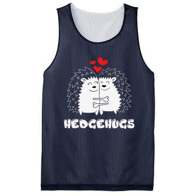 Hedgehugs Hedgehog Hugs Valentine's Day Cute Gift Mesh Reversible Basketball Jersey Tank