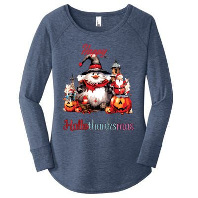 Happy Hallothanksmas Women's Perfect Tri Tunic Long Sleeve Shirt