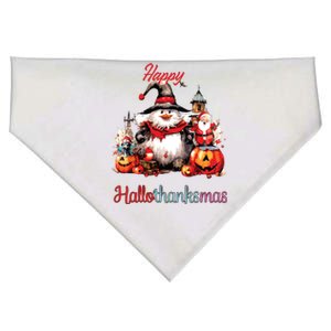 Happy Hallothanksmas USA-Made Doggie Bandana