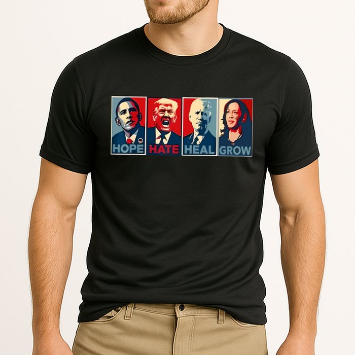 Hope Hate Heal Grow Cooling Performance Crew T-Shirt