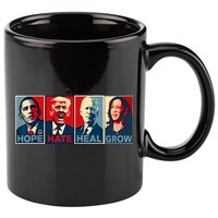 Hope Hate Heal Grow 11oz C Handle Ceramic Mug