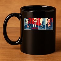 Hope Hate Heal Grow 11oz C Handle Ceramic Mug