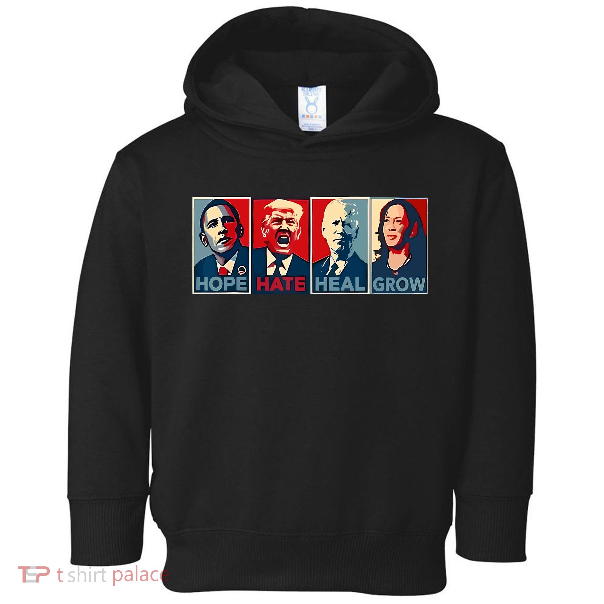 Hope Hate Heal Grow Toddler Hoodie