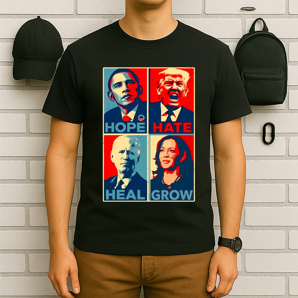 Hope Hate Heal Grow T-Shirt