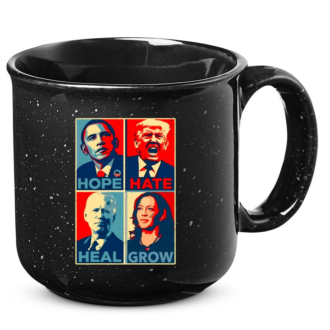 Hope Hate Heal Grow 15oz Campfire Ceramic Mug