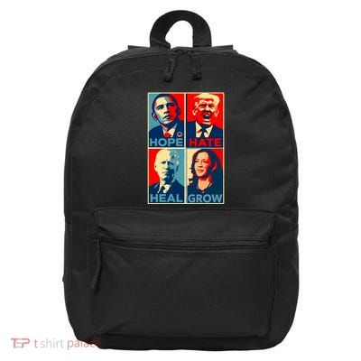 Hope Hate Heal Grow 16 in Basic Backpack