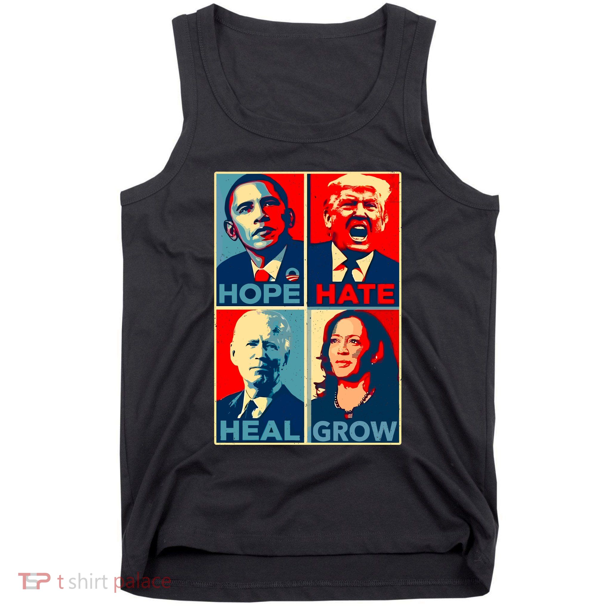 Hope Hate Heal Grow Tank Top
