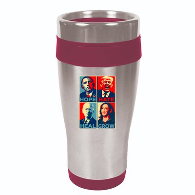Hope Hate Heal Grow 16oz Travel Tumbler