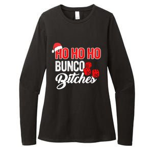 Ho Ho Ho Bunco Bitches Funny Sassy Bunco Christmas Saying Gift Womens CVC Long Sleeve Shirt