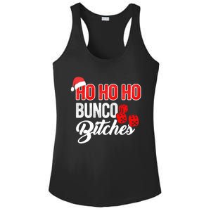 Ho Ho Ho Bunco Bitches Funny Sassy Bunco Christmas Saying Gift Ladies PosiCharge Competitor Racerback Tank