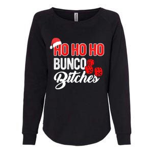 Ho Ho Ho Bunco Bitches Funny Sassy Bunco Christmas Saying Gift Womens California Wash Sweatshirt