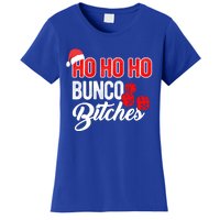 Ho Ho Ho Bunco Bitches Funny Sassy Bunco Christmas Saying Gift Women's T-Shirt