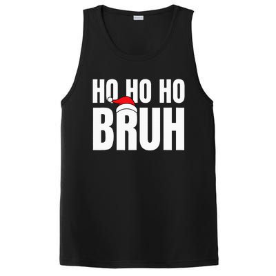 Ho Ho Ho Bruh Funny Christmas Holiday Teen Gift Santa Hat PosiCharge Competitor Tank