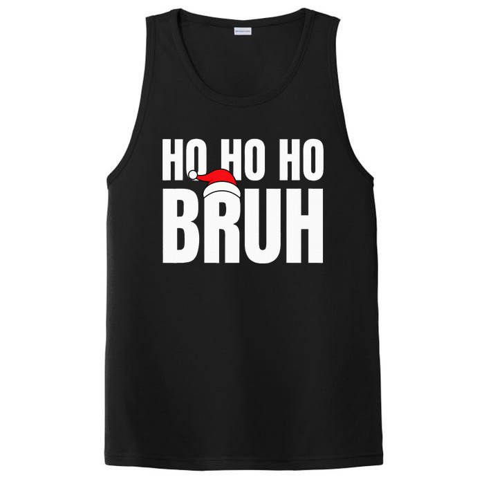 Ho Ho Ho Bruh Funny Christmas Holiday Teen Gift Santa Hat PosiCharge Competitor Tank