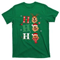 Ho Ho Ho Retrievers Golden Xmas Outfit Christmas Costume T-Shirt