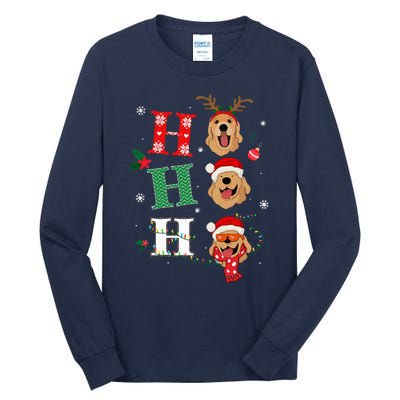 Ho Ho Ho Retrievers Golden Xmas Outfit Christmas Costume Tall Long Sleeve T-Shirt