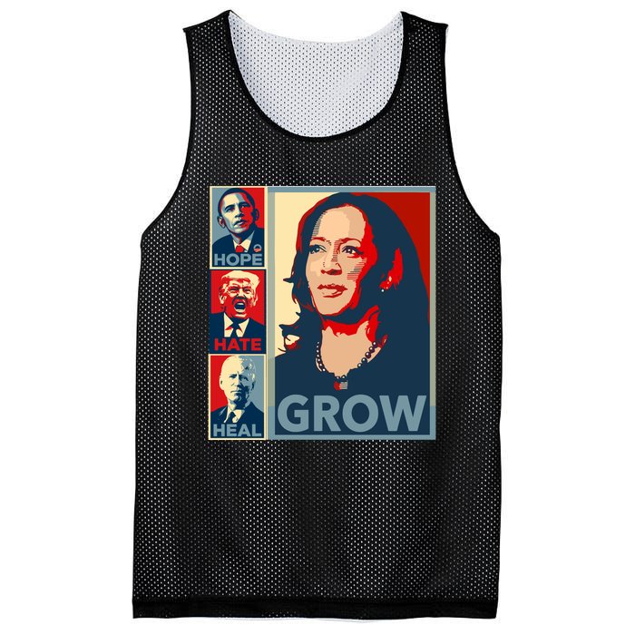 Hope Hate Heal Grow Mesh Reversible Basketball Jersey Tank