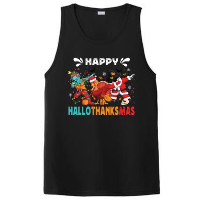 Happy Hallothanksmas Halloween Thanksgiving Christmas PosiCharge Competitor Tank