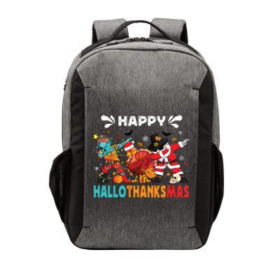 Happy Hallothanksmas Halloween Thanksgiving Christmas Vector Backpack