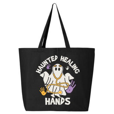 Haunted Healing Hands Nurse Ghost Scrub Halloween Costume Gift 25L Jumbo Tote