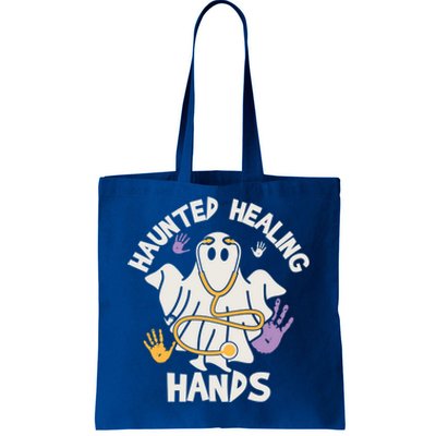 Haunted Healing Hands Nurse Ghost Scrub Halloween Costume Gift Tote Bag