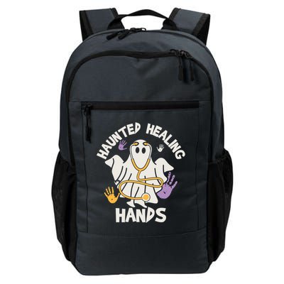 Haunted Healing Hands Nurse Ghost Scrub Halloween Costume Gift Daily Commute Backpack