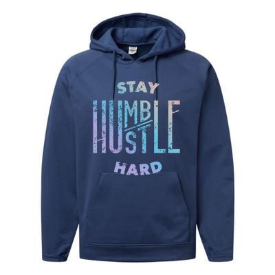 Hustler Hip Hop Lover Stay Humble Hustle Hard Christmas Gift Performance Fleece Hoodie