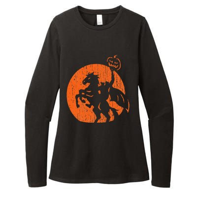 Halloween Headless Horseman Folklore Pumpkin JackOLantern Womens CVC Long Sleeve Shirt