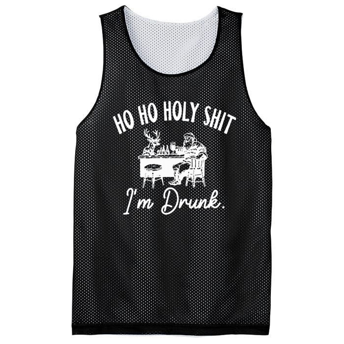 Ho Ho Holy Shit IM Drunk Mesh Reversible Basketball Jersey Tank