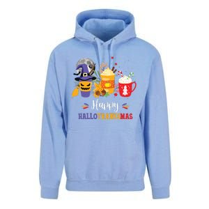 Halloween Happy Hallothanksmas Coffee Latte Thanksgiving Unisex Surf Hoodie