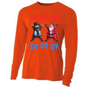 Ho Ho Ho Oy Oy Oy Funny Christmas Santa Hanukkah Jew Feast Cute Gift Cooling Performance Long Sleeve Crew