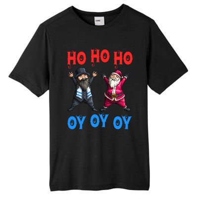 Ho Ho Ho Oy Oy Oy Funny Christmas Santa Hanukkah Jew Feast Cute Gift Tall Fusion ChromaSoft Performance T-Shirt