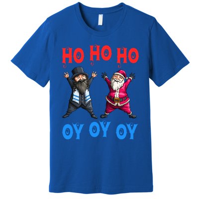 Ho Ho Ho Oy Oy Oy Funny Christmas Santa Hanukkah Jew Feast Cute Gift Premium T-Shirt