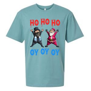 Ho Ho Ho Oy Oy Oy Funny Christmas Santa Hanukkah Jew Feast Cute Gift Sueded Cloud Jersey T-Shirt