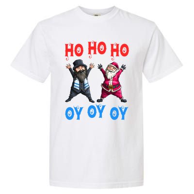 Ho Ho Ho Oy Oy Oy Funny Christmas Santa Hanukkah Jew Feast Cute Gift Garment-Dyed Heavyweight T-Shirt