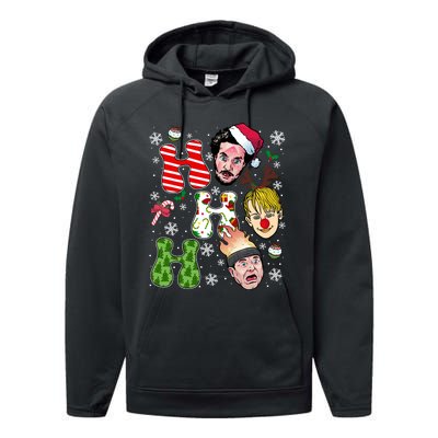 Ho Ho Ho Home Alone Movie Kevin And Wet Bandits Christmas Xmas Holiday Performance Fleece Hoodie