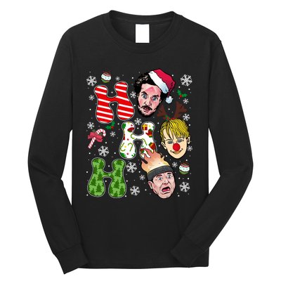 Ho Ho Ho Home Alone Movie Kevin And Wet Bandits Christmas Xmas Holiday Long Sleeve Shirt