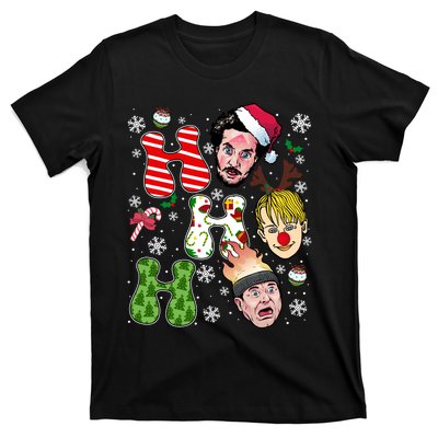 Ho Ho Ho Home Alone Movie Kevin And Wet Bandits Christmas Xmas Holiday T-Shirt