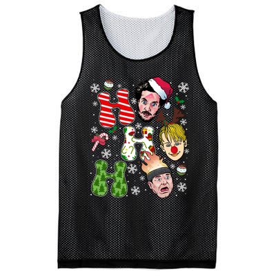 Ho Ho Ho Home Alone Movie Kevin And Wet Bandits Christmas Xmas Holiday Mesh Reversible Basketball Jersey Tank