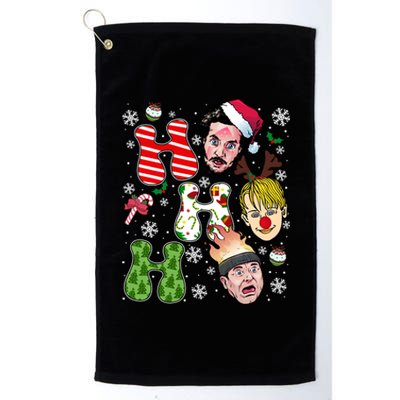 Ho Ho Ho Home Alone Movie Kevin And Wet Bandits Christmas Xmas Holiday Platinum Collection Golf Towel