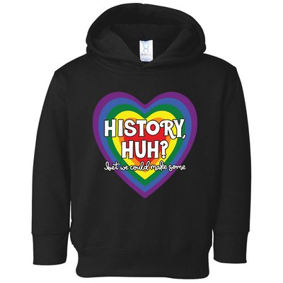 Heart History Huh Red White And Blue Toddler Hoodie