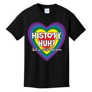 Heart History Huh Red White And Blue Kids T-Shirt