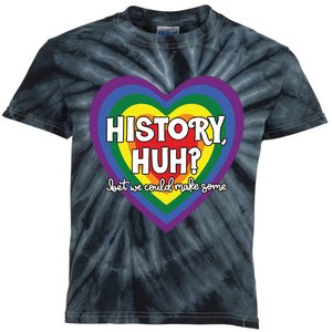 Heart History Huh Red White And Blue Kids Tie-Dye T-Shirt