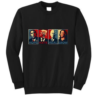 Hope Hate Heal Grow Sweatshirt