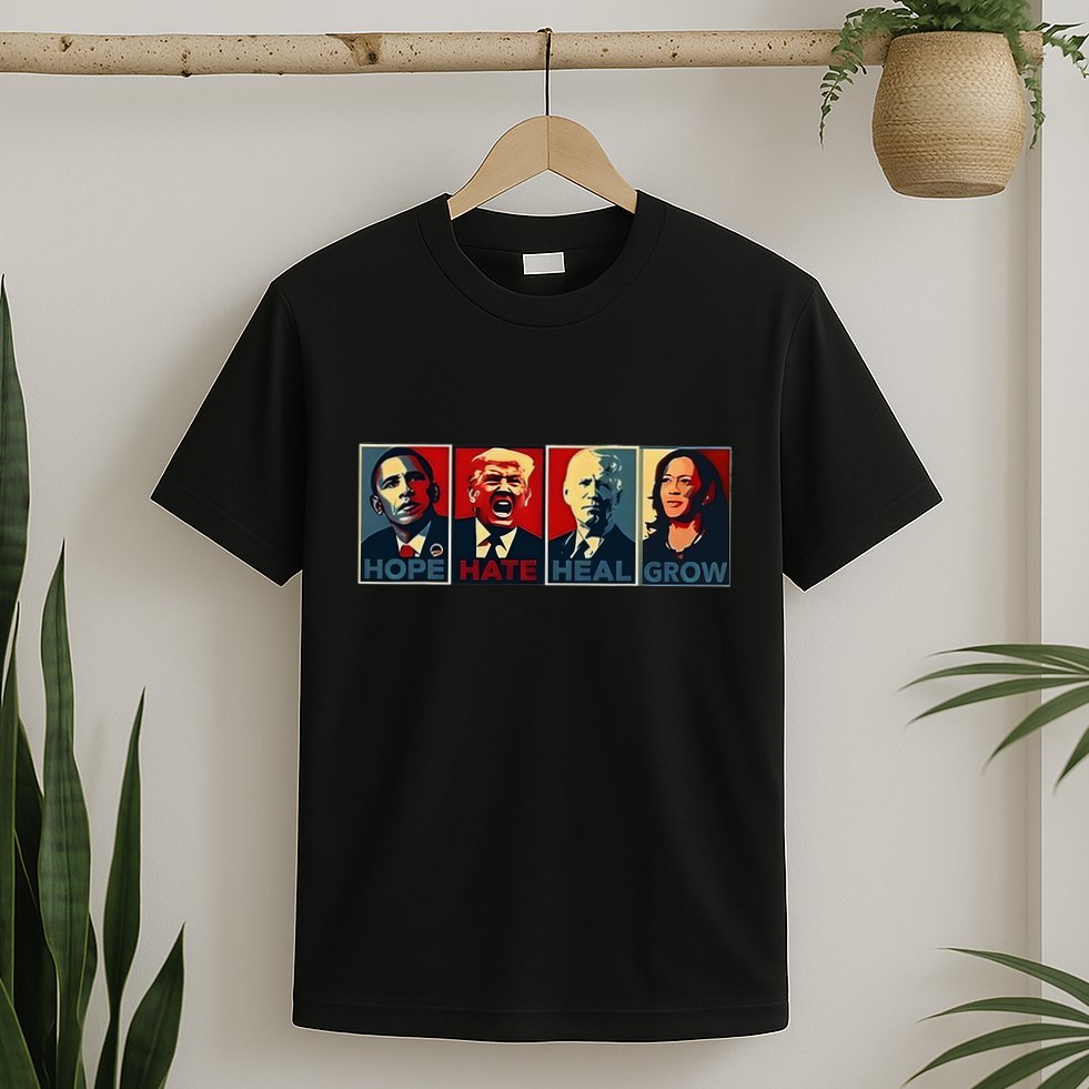Hope Hate Heal Grow T-Shirt