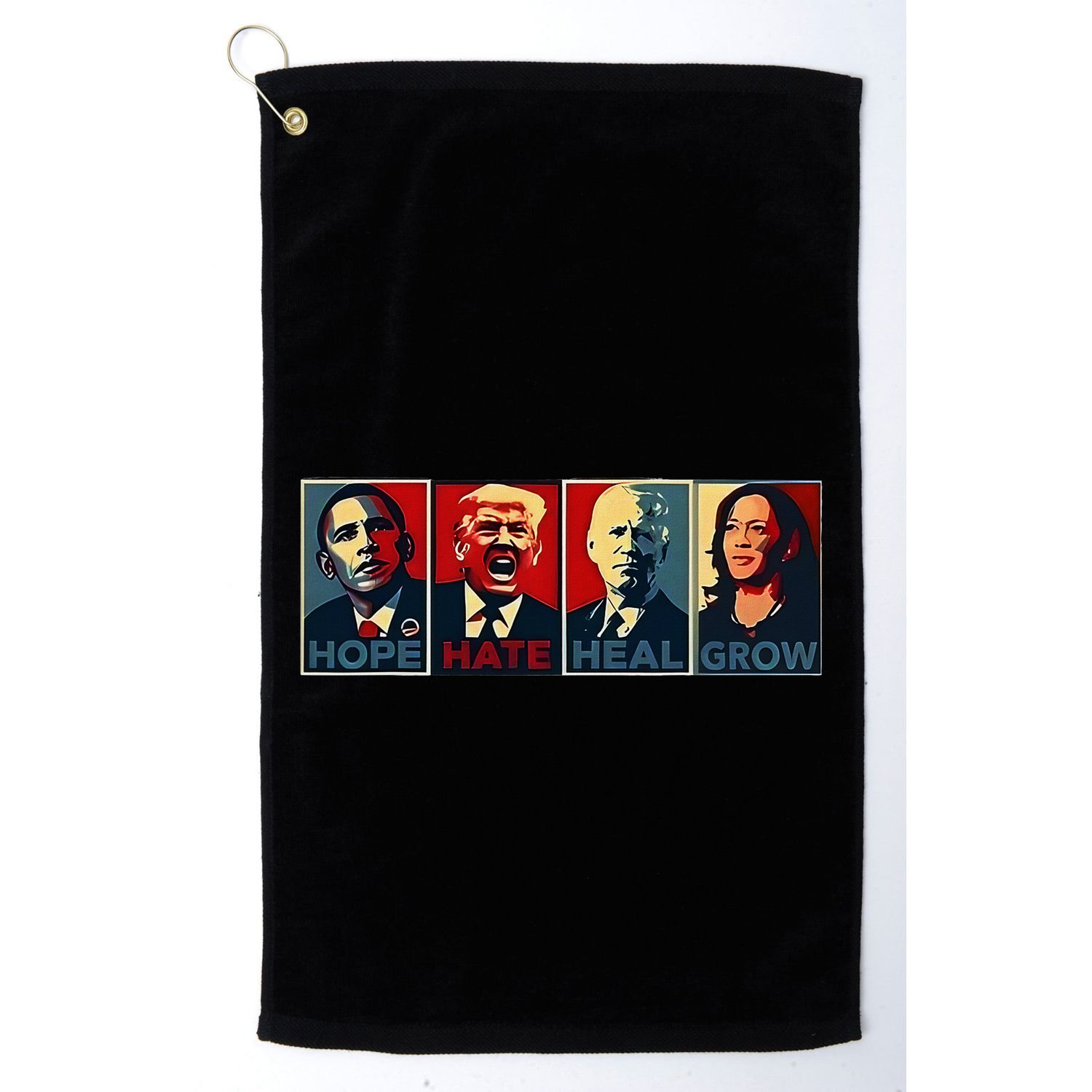 Hope Hate Heal Grow Golf Towel