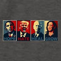 Hope Hate Heal Grow Vector Backpack