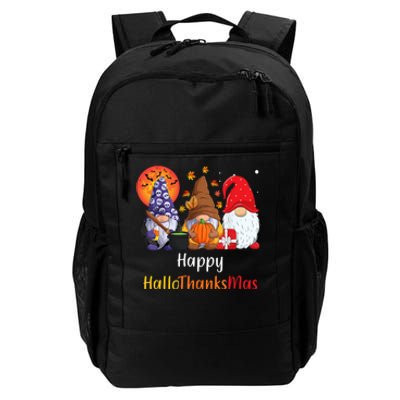 Happy Hallothanksmas Holiday Gnomes Daily Commute Backpack