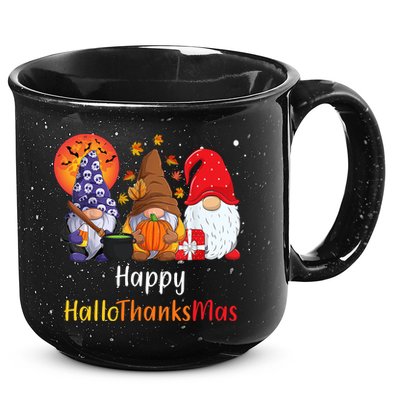 Happy Hallothanksmas Holiday Gnomes 15oz Campfire Ceramic Mug